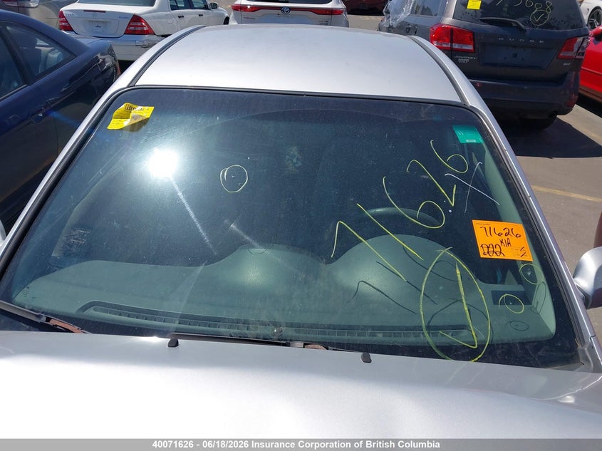 2007 Kia Spectra Ex/Lx VIN: KNAFE121275414334 Lot: 40071626