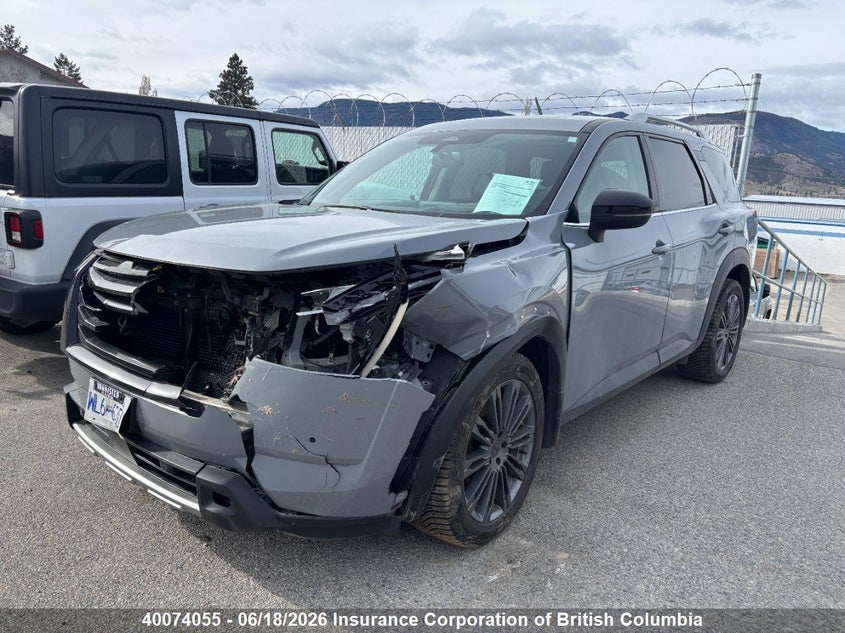2022 Nissan Pathfinder Sl VIN: 5N1DR3CE5NC267121 Lot: 40074055