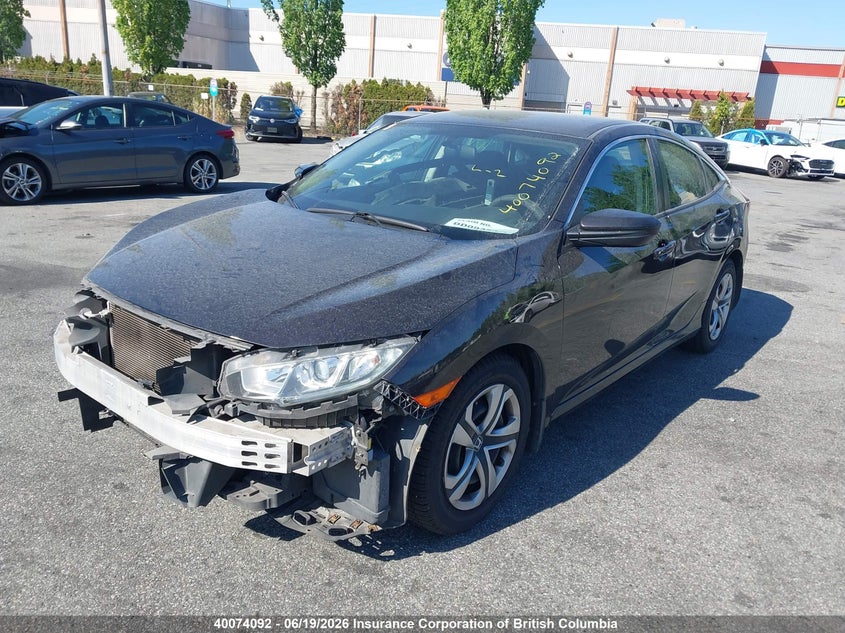 2016 HONDA CIVIC SEDAN 2.0L I-4 DOHC, VVT, 158HP