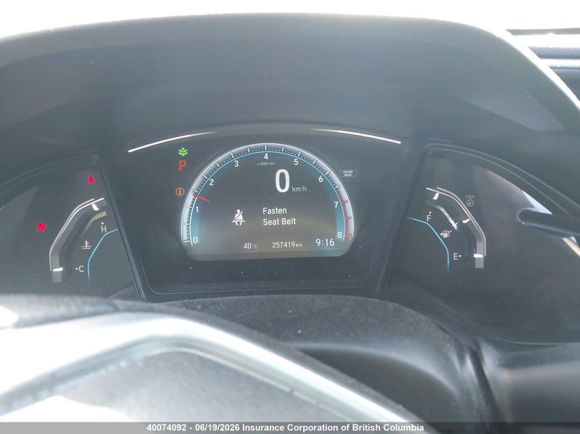 2016 HONDA CIVIC SEDAN 2.0L I-4 DOHC, VVT, 158HP