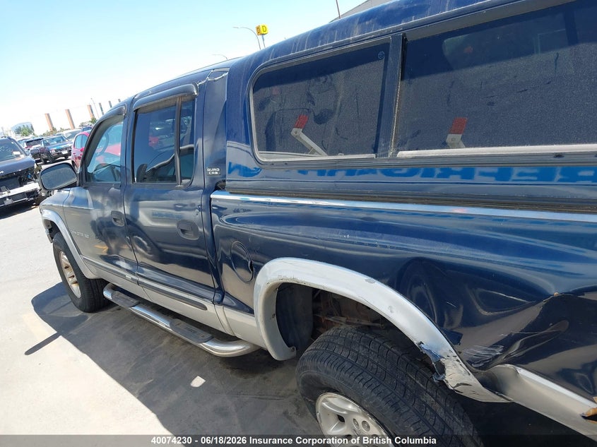 2001 Dodge Dakota Quad VIN: 1B7HG2AZX1S223837 Lot: 40074230