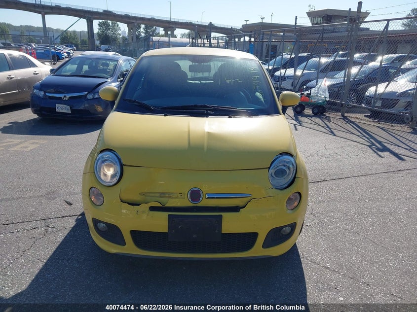 2012 Fiat 500 VIN: 3C3CFFBR7CT335875 Lot: 40074474