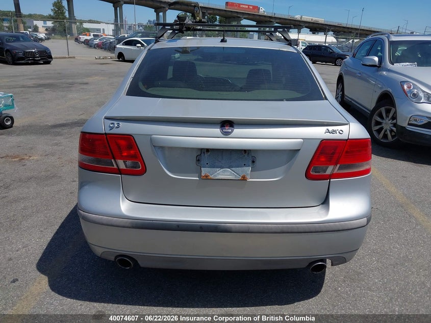 2007 Saab 9-3 Aero VIN: YS3FH46U371126922 Lot: 40074607