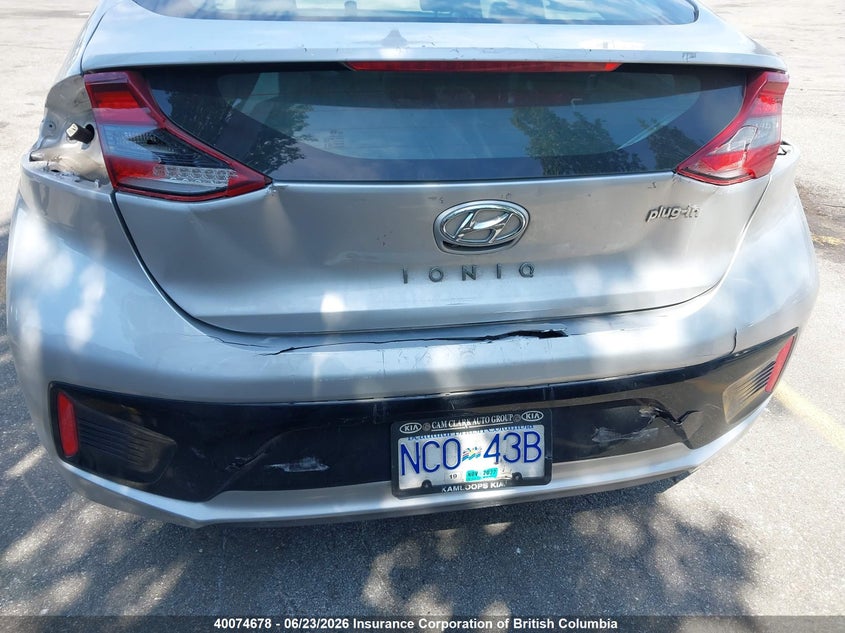 2019 Hyundai Ioniq VIN: KMHC65LD2KU107257 Lot: 40074678