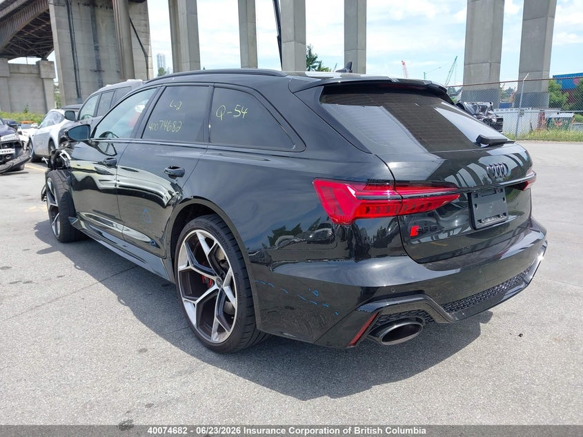 2025 AUDI RS6 WAGON 4.0L V8 FI DOHC 32V NF4