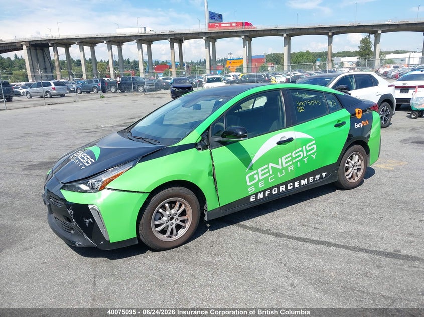 Vin: jtdl9mfu0m3029863, lot: 30090962, toyota prius 20212