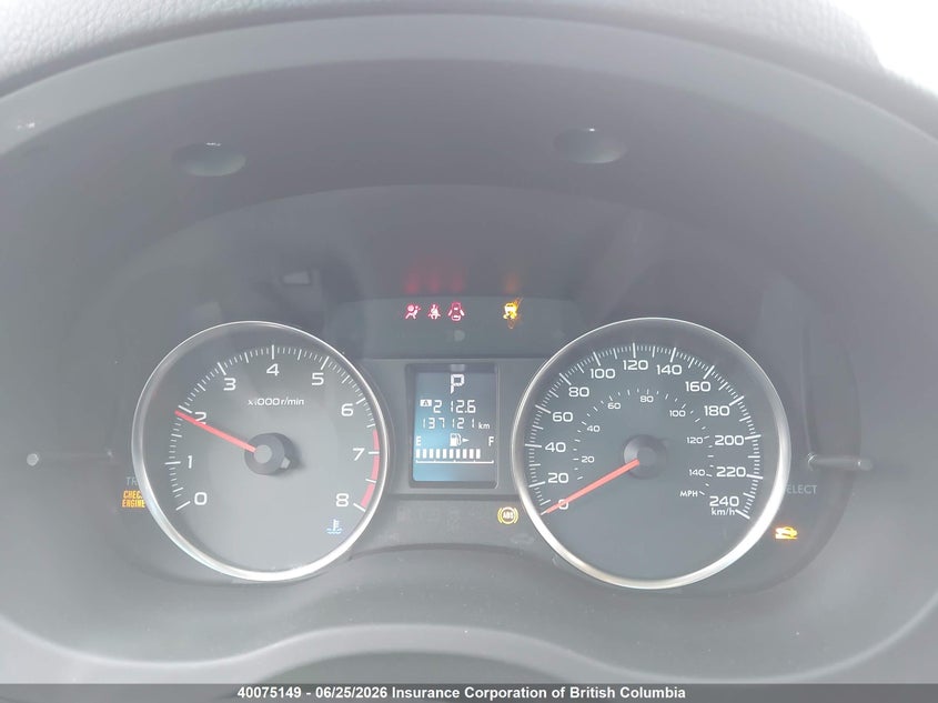 2013 SUBARU IMPREZA SEDAN 2.0L H4 FI SOHC 16V NF4