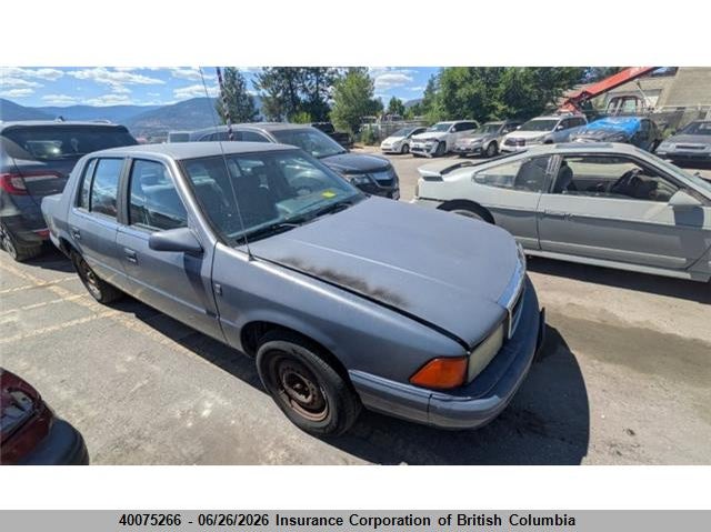 1991 DODGE SPIRIT SEDAN 3.0L V6 FI OHV F