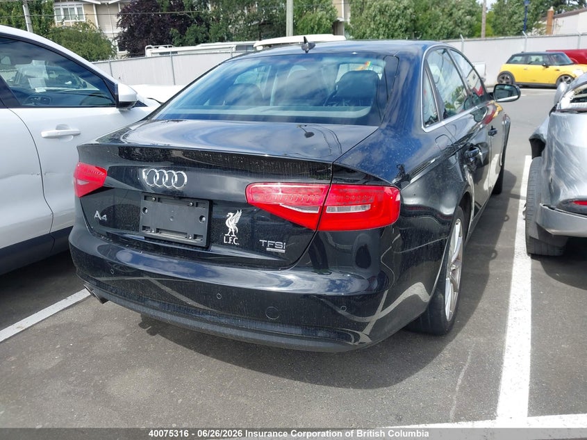 2014 AUDI A4 SEDAN 2.0L I4 FI DOHC 16V NF4
