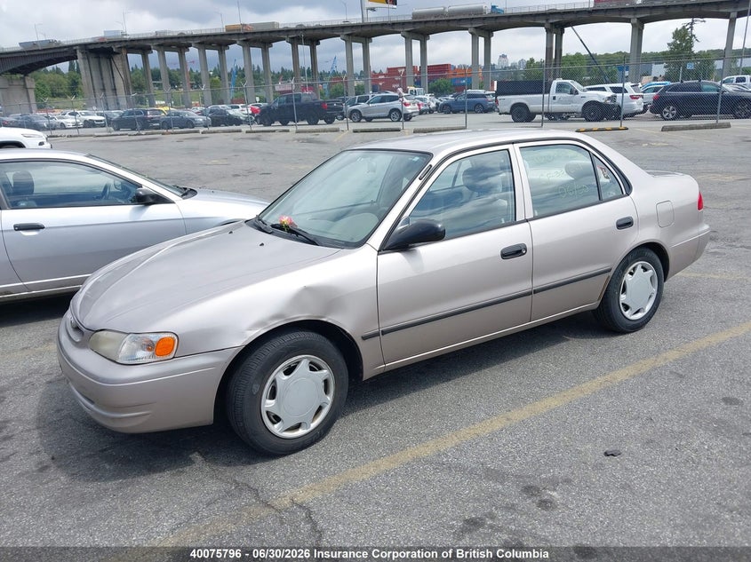 1998 Toyota Corolla, Левый бок, IAAI, VIN 2T1BR12E6WC716459 — фото 2