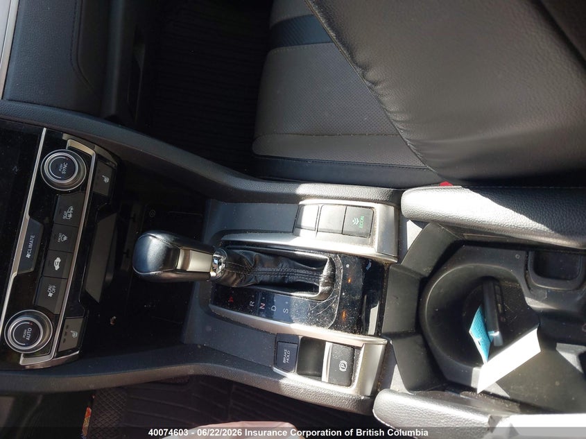 2016 HONDA CIVIC SEDAN 1.5L I-4 DI, DOHC, VVT, TURBO, 174HP