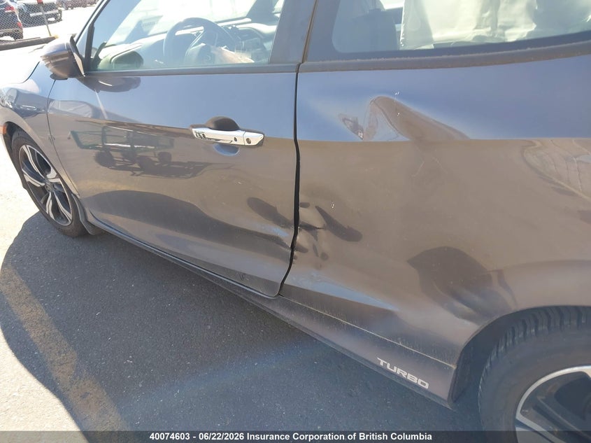 2016 HONDA CIVIC SEDAN 1.5L I-4 DI, DOHC, VVT, TURBO, 174HP