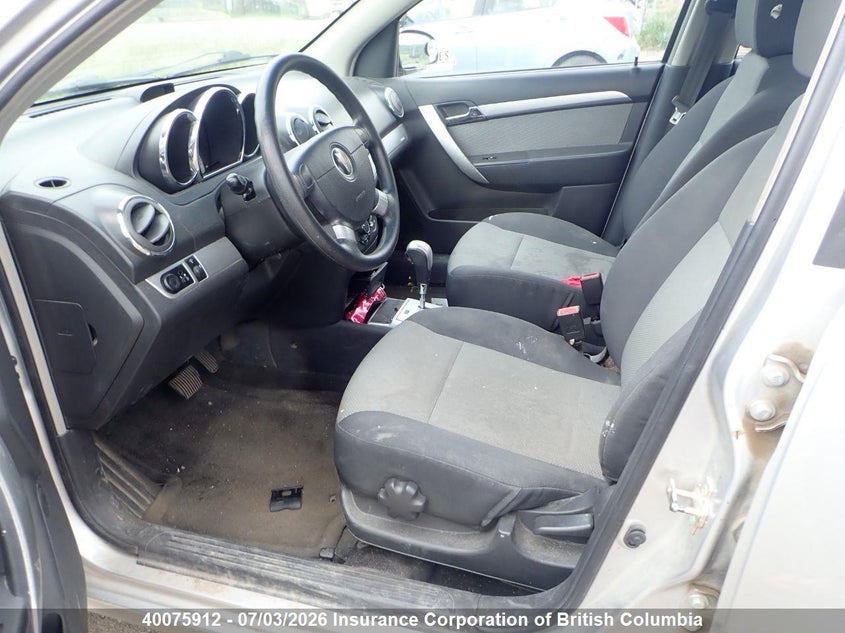 2010 PONTIAC G3 HATCHBACK 1.6L I4 FI DOHC 16V NF4