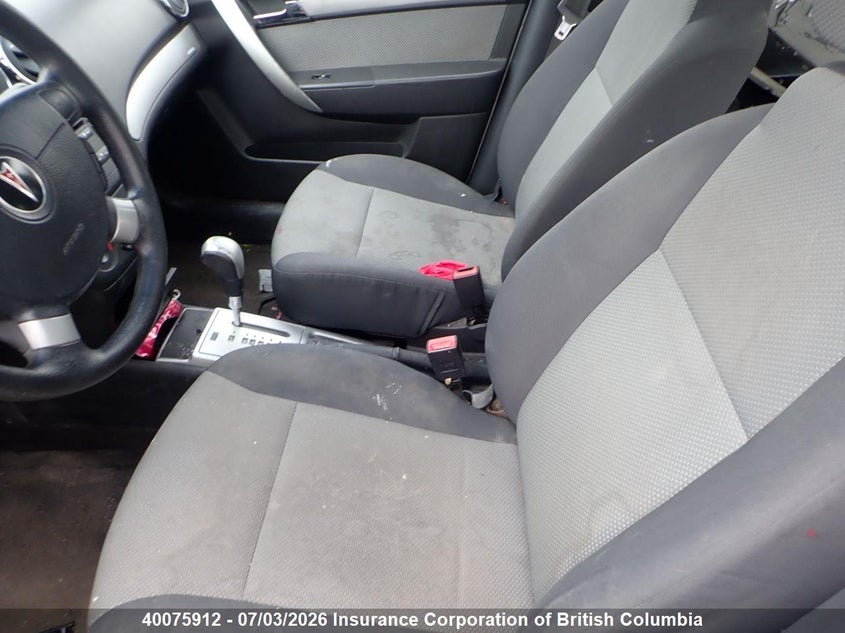 2010 PONTIAC G3 HATCHBACK 1.6L I4 FI DOHC 16V NF4