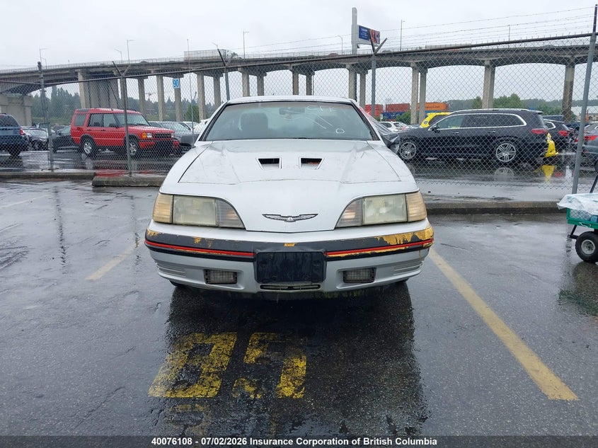 1988 FORD THUNDERBIRD COUPE 2.3L I4 FI F