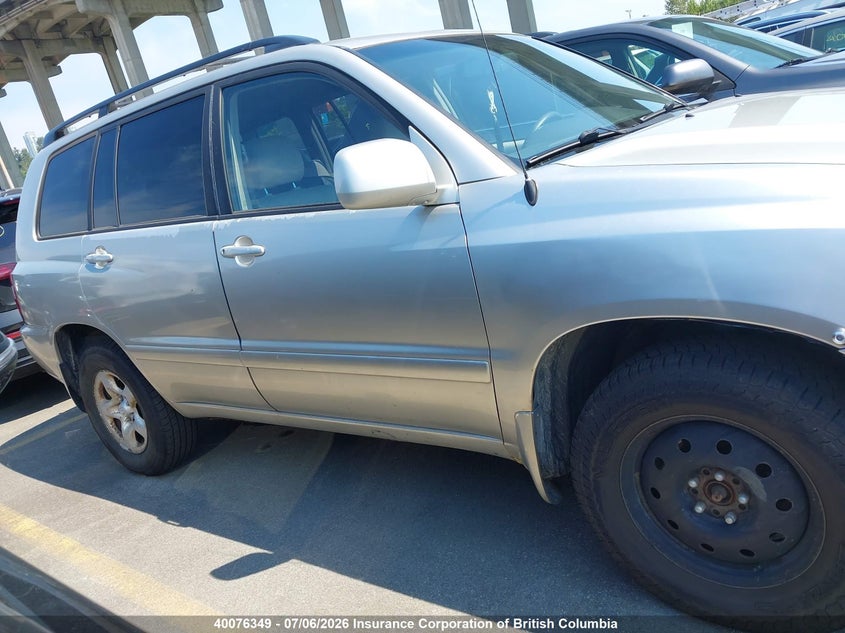 2005 TOYOTA HIGHLANDER SPORT UTILITY VEHICLE 3.3L V6 FI DOHC 24V F4