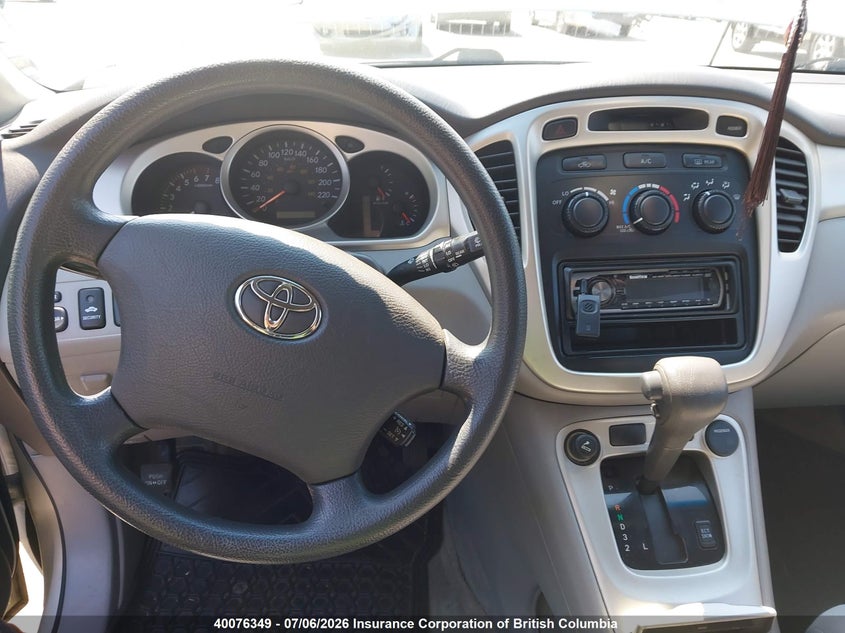 2005 TOYOTA HIGHLANDER SPORT UTILITY VEHICLE 3.3L V6 FI DOHC 24V F4