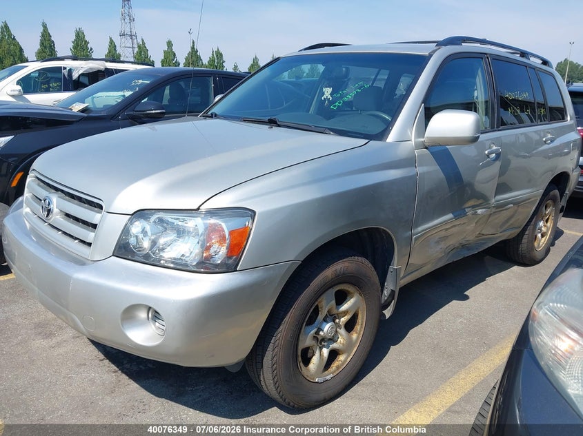 2005 TOYOTA HIGHLANDER SPORT UTILITY VEHICLE 3.3L V6 FI DOHC 24V F4