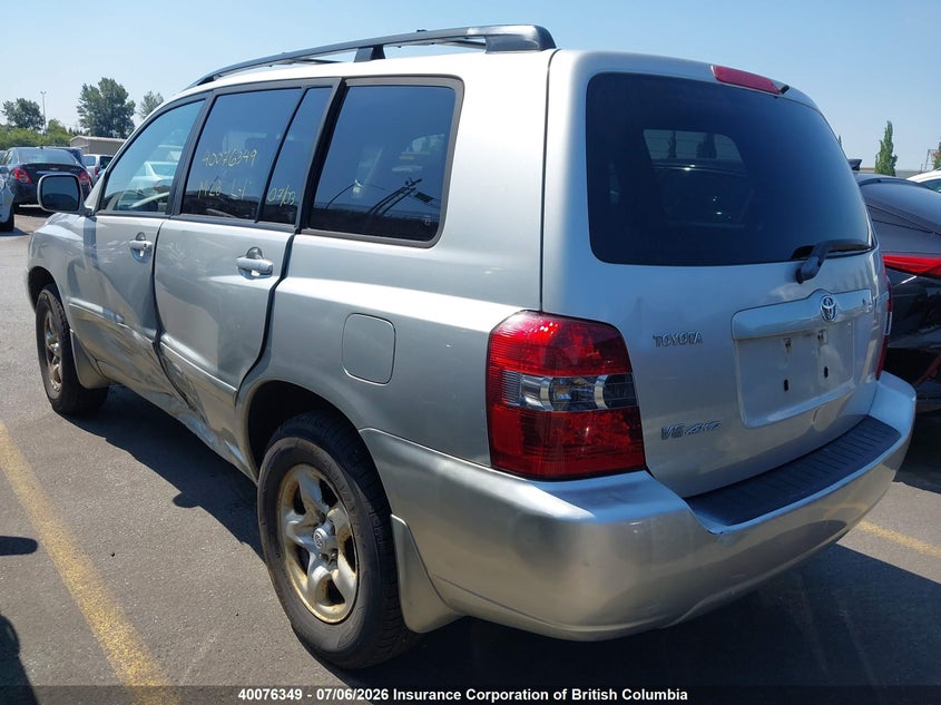 2005 TOYOTA HIGHLANDER SPORT UTILITY VEHICLE 3.3L V6 FI DOHC 24V F4