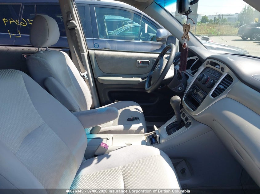 2005 TOYOTA HIGHLANDER SPORT UTILITY VEHICLE 3.3L V6 FI DOHC 24V F4