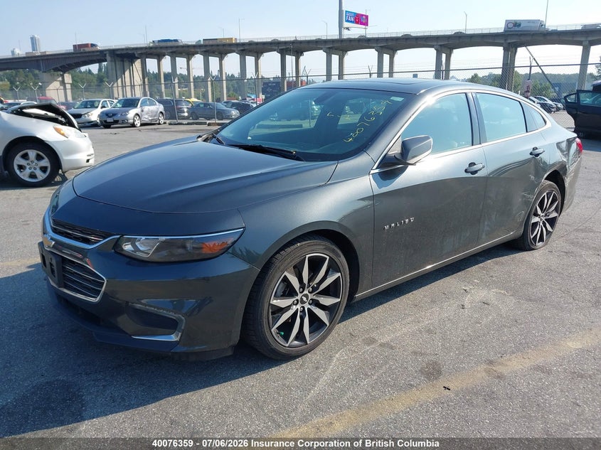 2016 Chevrolet Malibu, Лівий зад, IAAI, VIN 1G1ZE5STXGF288090 — фото 2