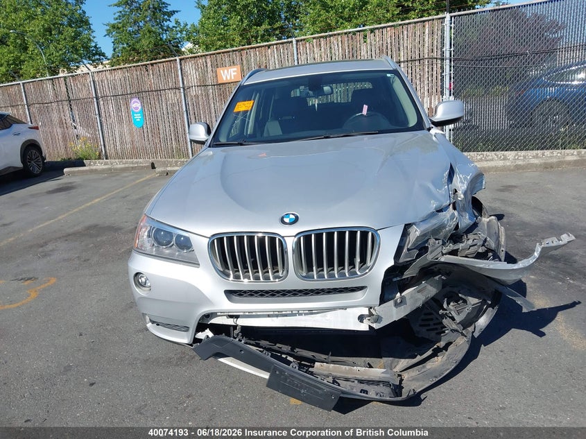 2013 BMW X3 SPORT UTILITY VEHICLE 2.0L I-4 DI, DOHC, VVT, TURBO, 241HP