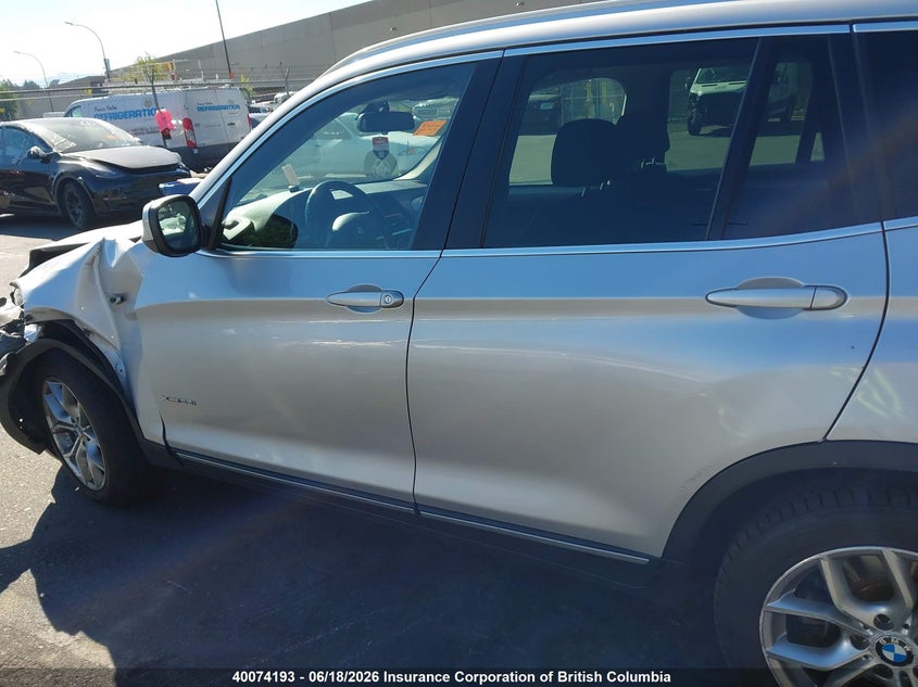 2013 BMW X3 SPORT UTILITY VEHICLE 2.0L I-4 DI, DOHC, VVT, TURBO, 241HP