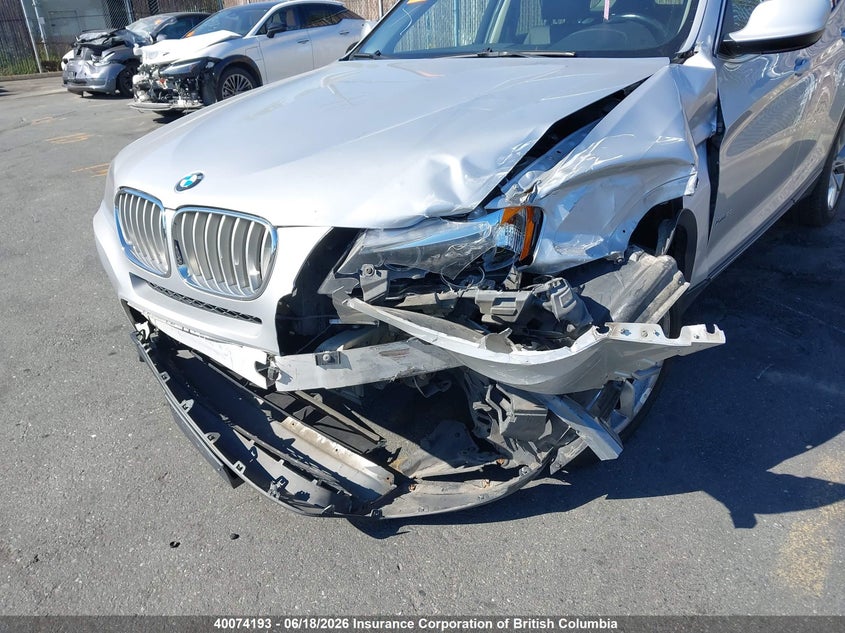2013 BMW X3 SPORT UTILITY VEHICLE 2.0L I-4 DI, DOHC, VVT, TURBO, 241HP