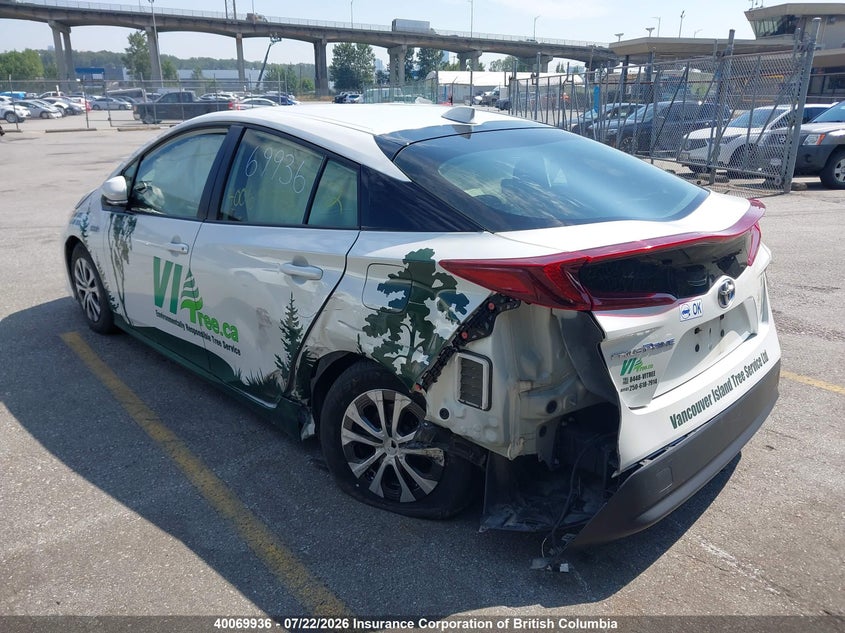 Vin: jtdkamfp3n3228243, lot: 30093413, toyota prius prime le/xle/limited 20223