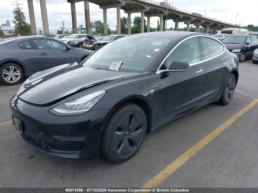 2019 Tesla Model 3, Rear, IAAI, VIN 5YJ3E1EA5KF399739 — photo 2