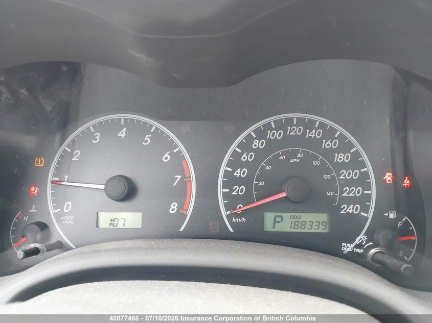 2009 TOYOTA COROLLA SEDAN 1.8L I4 FI DOHC 16V NF4