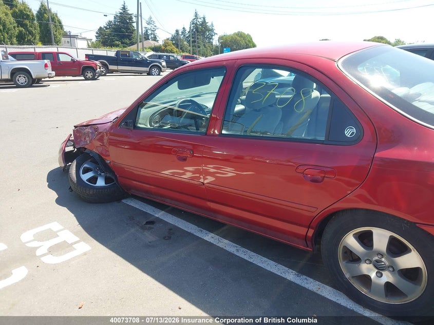 1999 MERCURY MYSTIQUE SEDAN 2.0L I-4 DOHC, VVT, 125HP