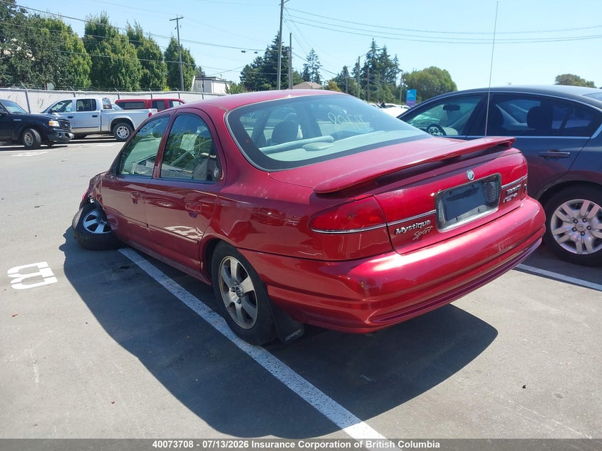1999 MERCURY MYSTIQUE SEDAN 2.0L I-4 DOHC, VVT, 125HP