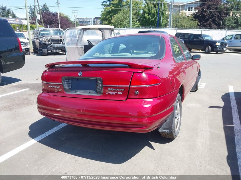 1999 MERCURY MYSTIQUE SEDAN 2.0L I-4 DOHC, VVT, 125HP