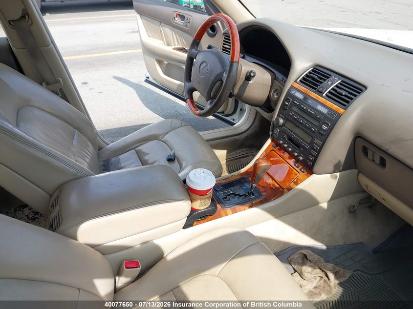 1999 LEXUS LS SEDAN 4.0L V8 FI DOHC 24V F