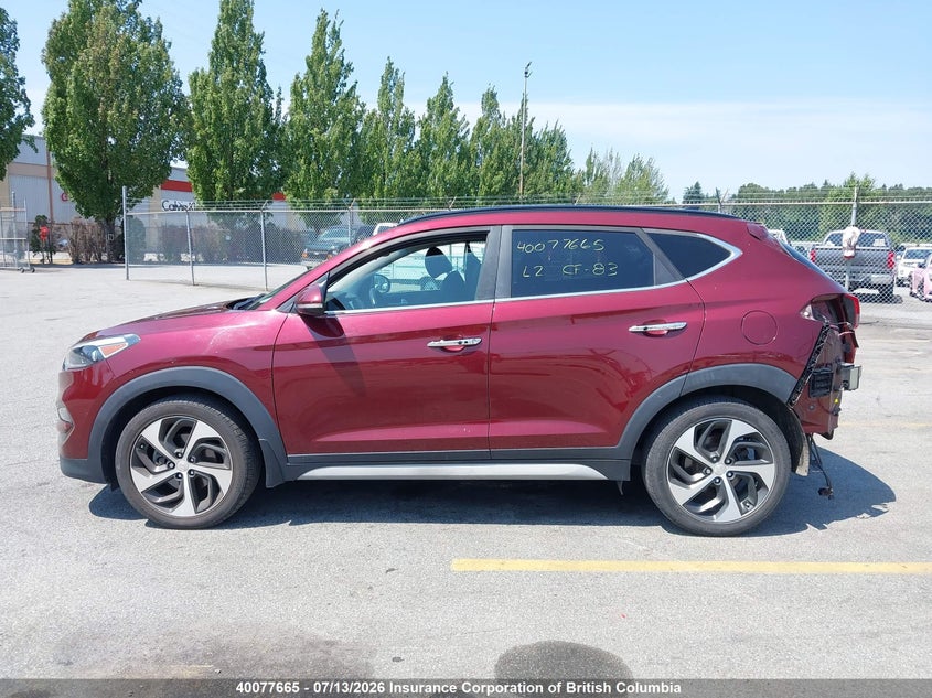 2017 Hyundai Tucson Limited VIN: KM8J3CA22HU407024 Lot: 40077665