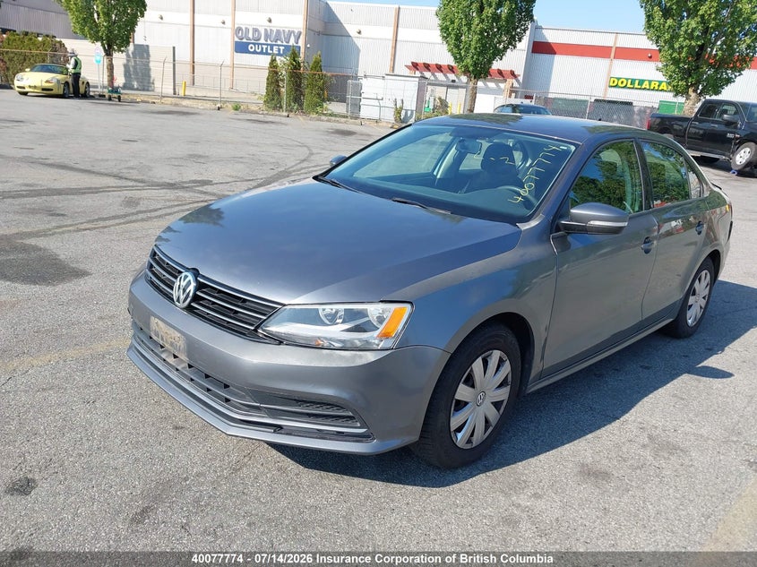 2015 Volkswagen Jetta, Удар ззаду, IAAI, VIN 3VW2K7AJXFM299843 — фото 2