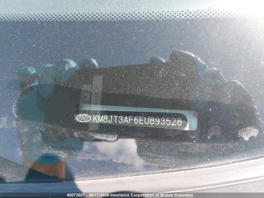 2014 Hyundai Tucson Gls VIN: KM8JT3AF6EU893528 Lot: 40073807