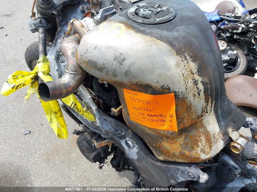 2005 Kawasaki Zx636 C1 VIN: JKBZXJC1X5A016307 Lot: 40077901