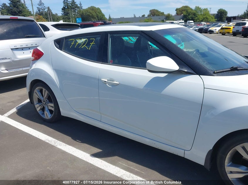 2013 HYUNDAI VELOSTER COUPE 1.6L I4 FI DOHC 16V NF4
