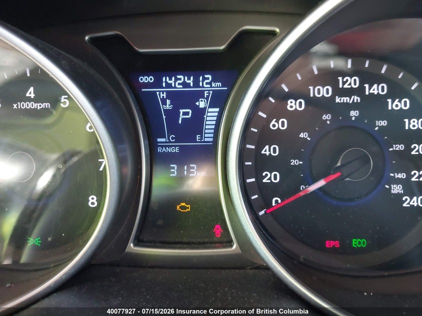2013 HYUNDAI VELOSTER COUPE 1.6L I4 FI DOHC 16V NF4