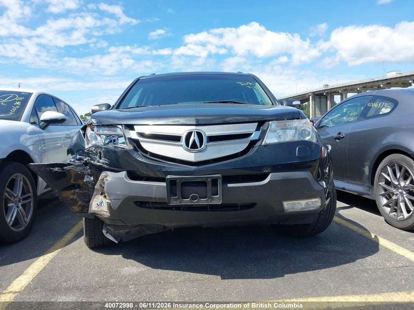 2009 Acura Mdx Technology VIN: 2HNYD28689H002559 Lot: 40072998