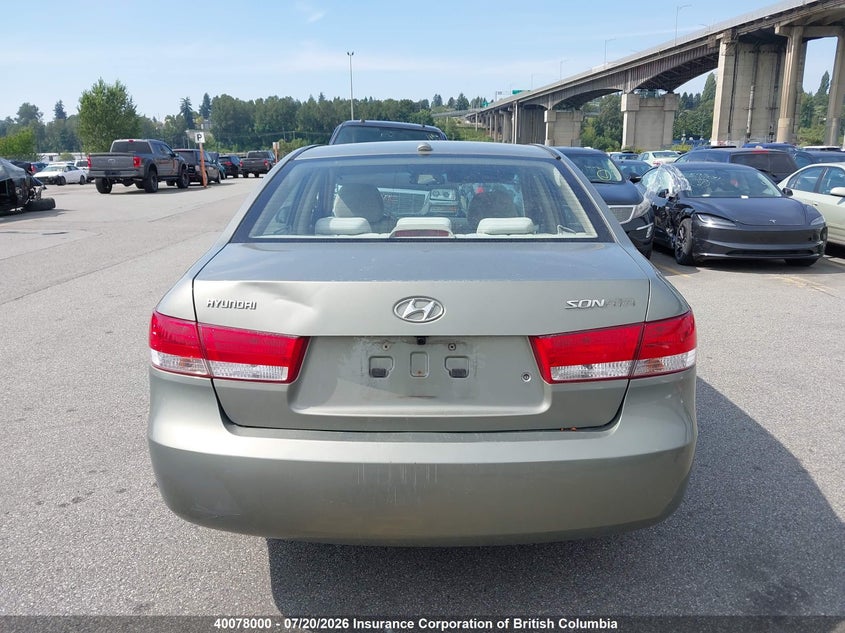 2008 Hyundai Sonata Gls VIN: 5NPET46C88H311924 Lot: 40078000
