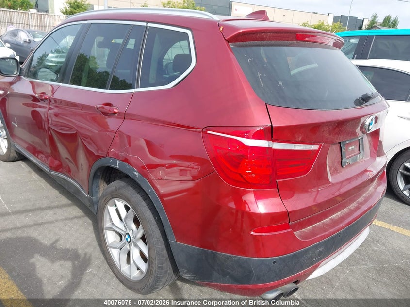 Vin: 5uxwx9c53d0a12412, lot: 30094544, bmw x3 xdrive28i 20133