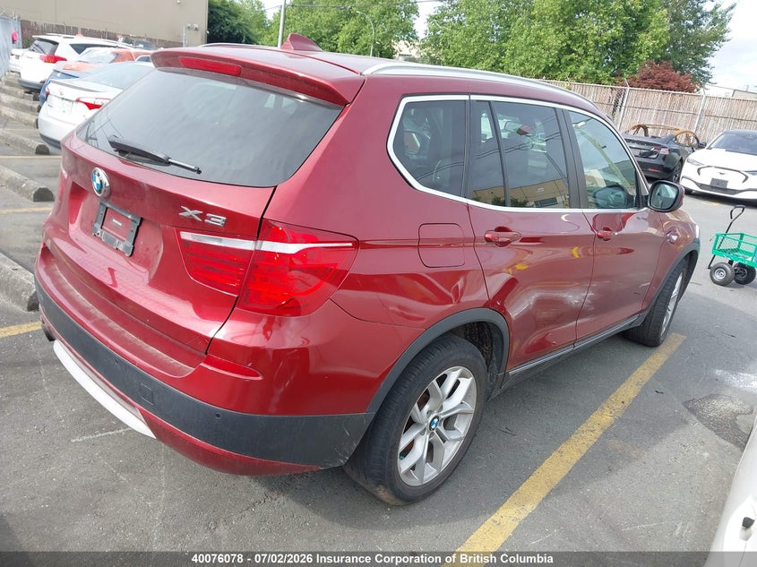 Vin: 5uxwx9c53d0a12412, lot: 30094544, bmw x3 xdrive28i 20134