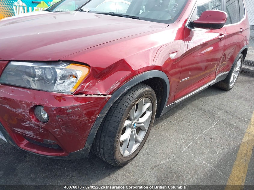 2013 BMW X3 SPORT UTILITY VEHICLE 2.0L I-4 DI, DOHC, VVT, TURBO, 241HP
