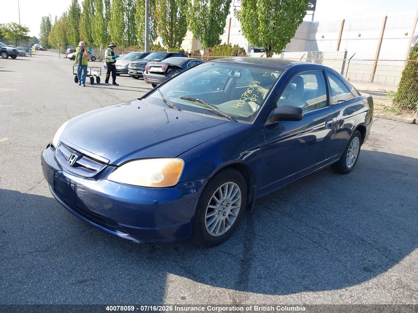 2002 HONDA CIVIC SEDAN 1.7L I4 FI SOHC 16V F