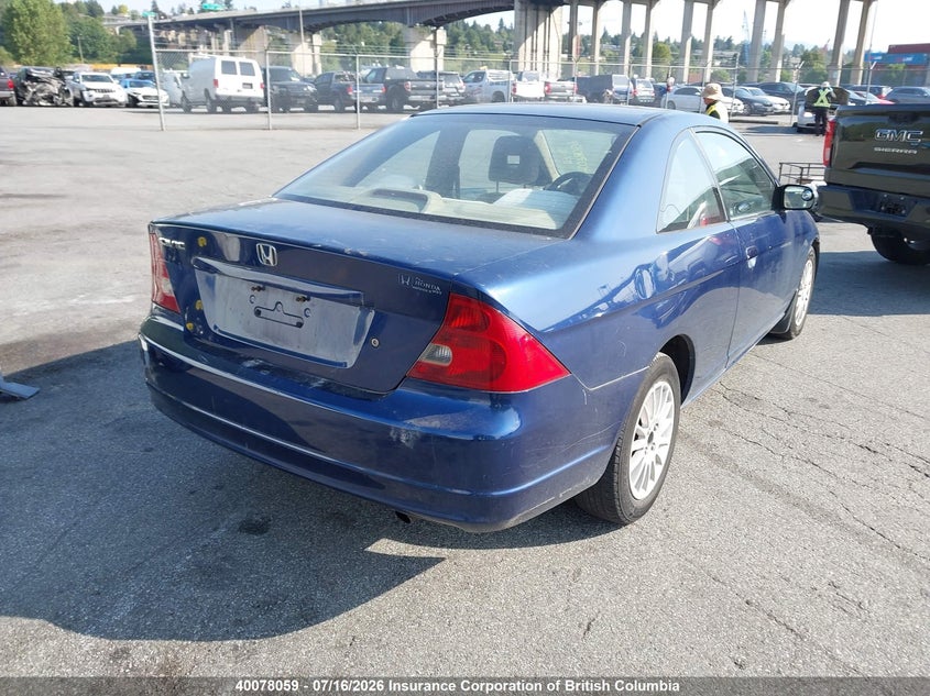 2002 HONDA CIVIC SEDAN 1.7L I4 FI SOHC 16V F