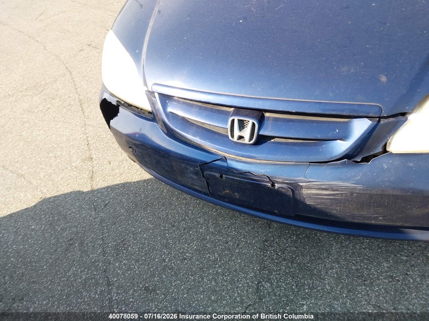 2002 HONDA CIVIC SEDAN 1.7L I4 FI SOHC 16V F