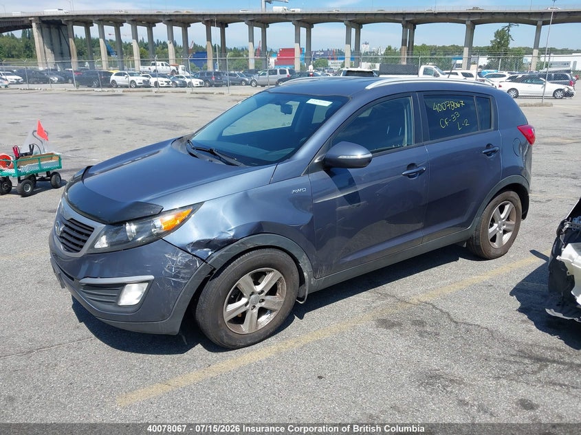2012 KIA SPORTAGE SPORT UTILITY VEHICLE 2.4L I-4 DOHC, VVT, 176HP